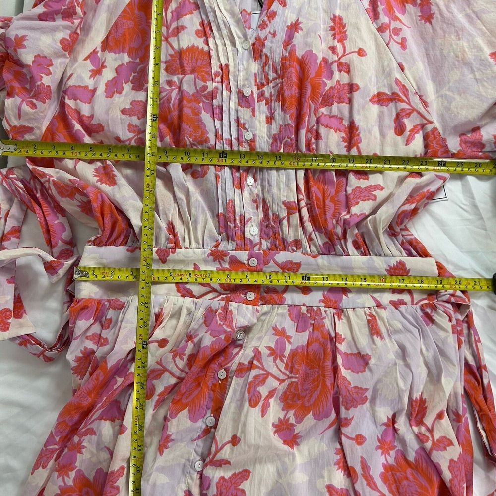 Premier Amour Womens Short Sleeve Floral Fit +‎ Flare Dress Pink Orange 16 NWT - Picture 9 of 13
